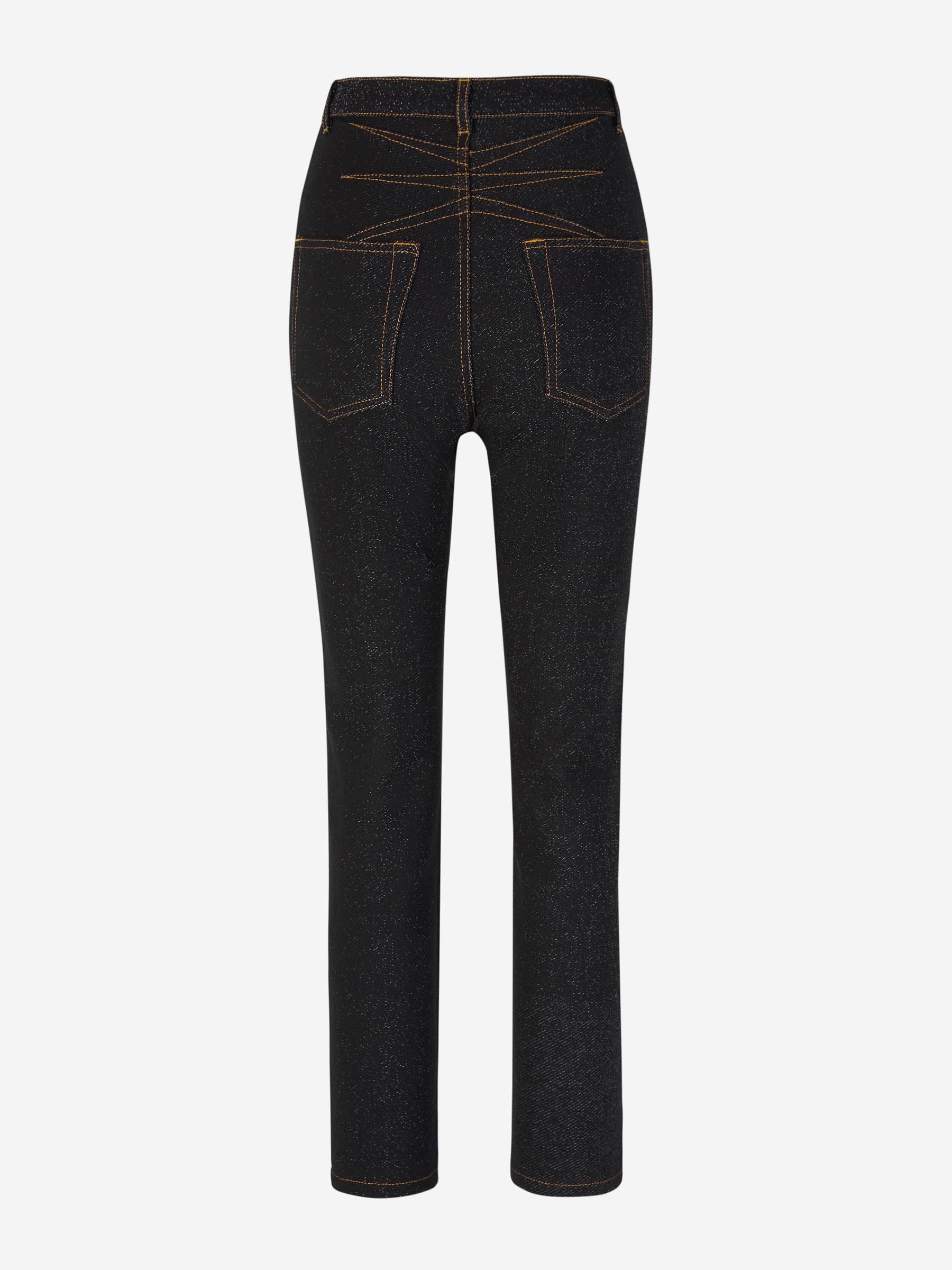 Outlet online Alaïa Mujer Jeans Straight Algodón color Negro sku 763-001436 01 - Foto 2