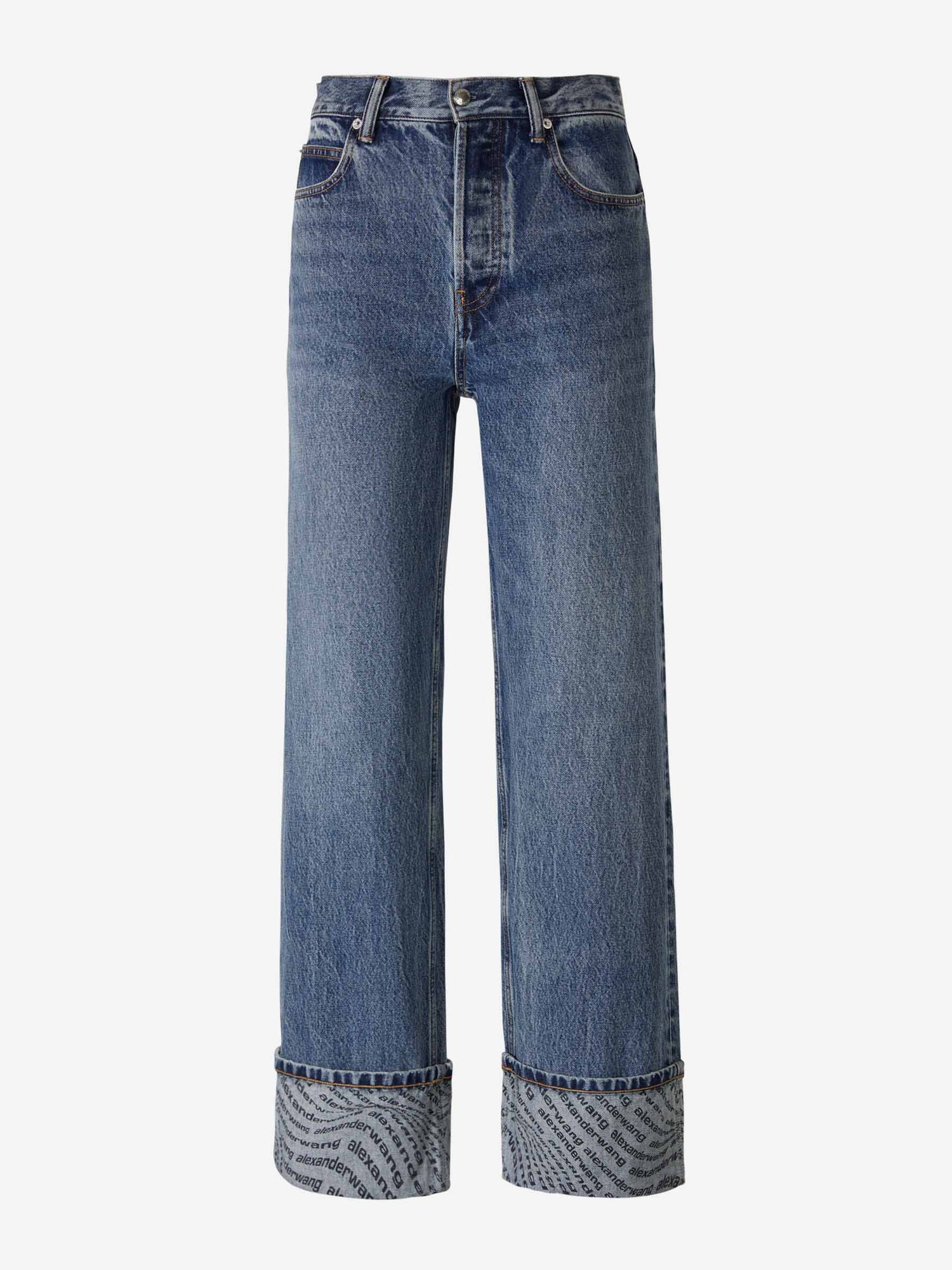 Outlet online Alexander Wang Mujer Jeans Straight Algodón color Azul Denim sku 763-001440 01 - Foto 1