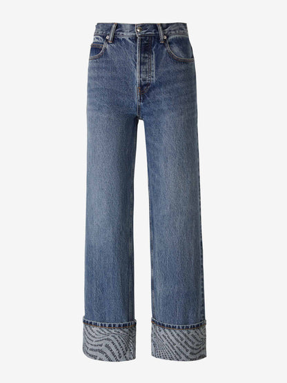 Outlet online Alexander Wang Mujer Jeans Straight Algodón color Azul Denim sku 763-001440 01 - Foto 1