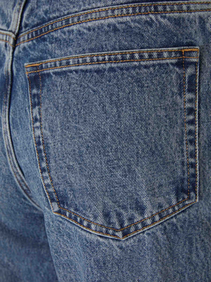 Outlet online Alexander Wang Mujer Jeans Straight Algodón color Azul Denim sku 763-001440 01 - Foto 4