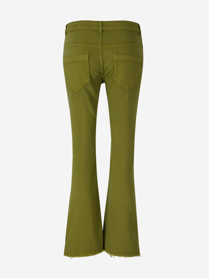 Outlet online Dorothee Schumacher Mujer Jeans Bootcut Algodón color Verde Militar sku 763-001445 01 - Foto 2