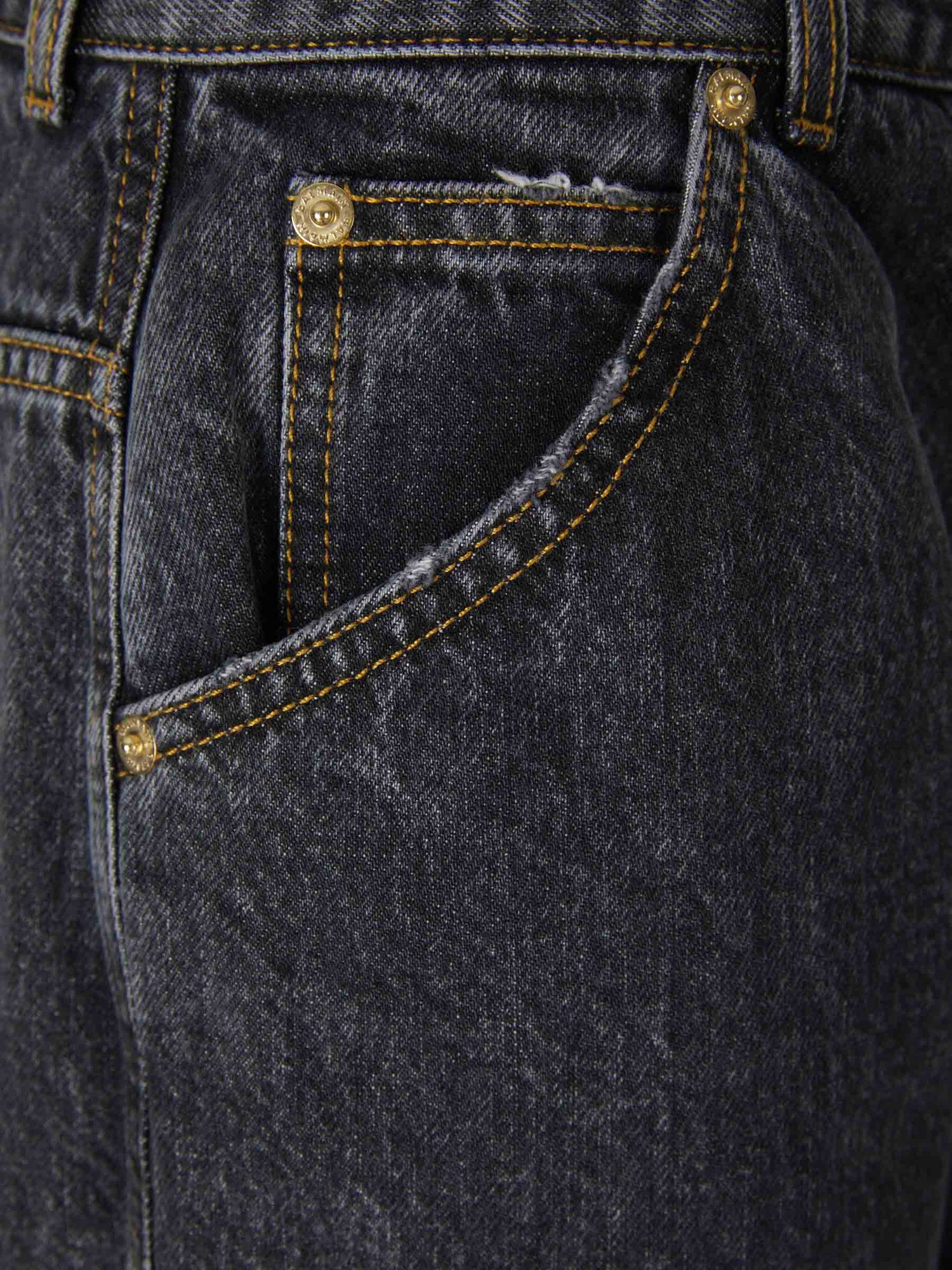 Outlet online Balmain Mujer Jeans Straight Algodón color Azul Noche sku 763-001452 02 - Foto 3