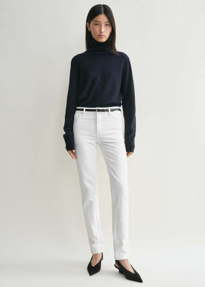 Outlet online TOTEME Mujer Jeans Straight Fit color Blanco sku 763-001626 01 - Foto 2