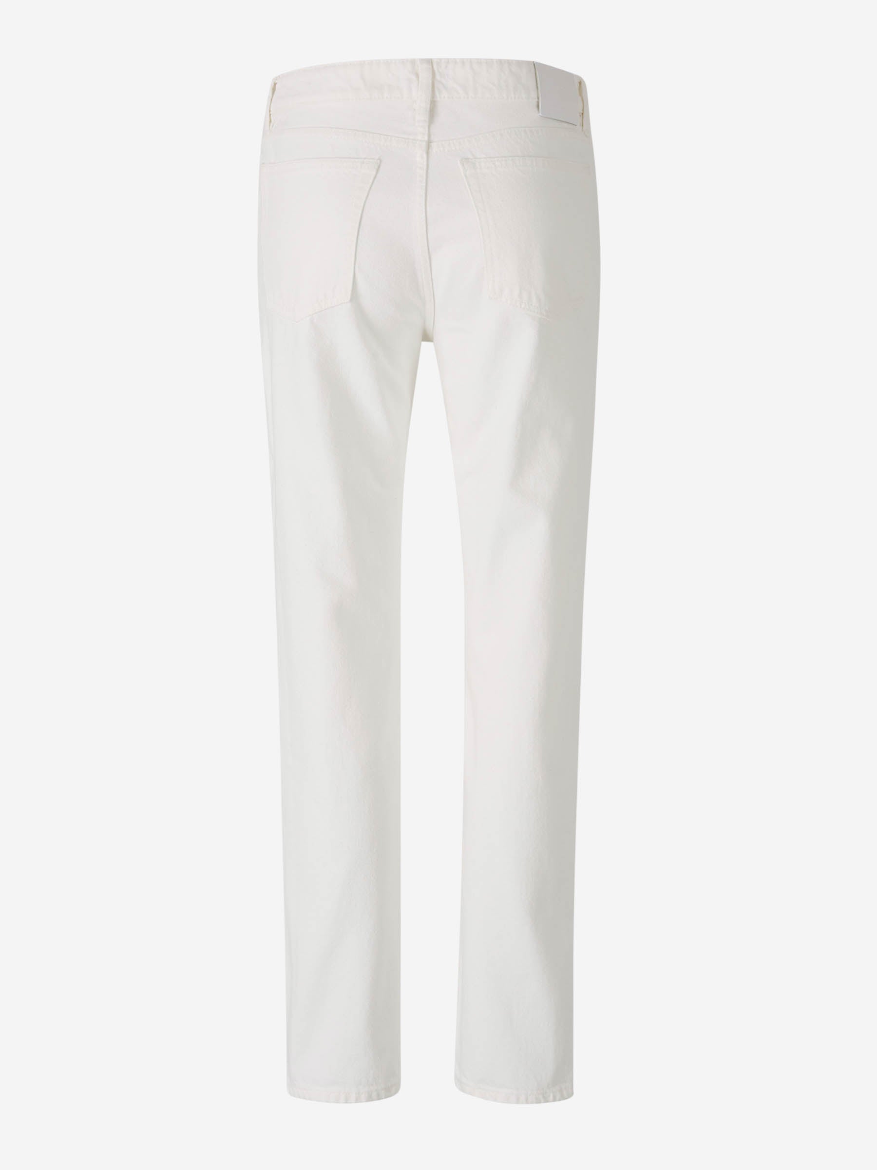 Outlet online TOTEME Mujer Jeans Straight Fit color Blanco sku 763-001626 01 - Foto 3