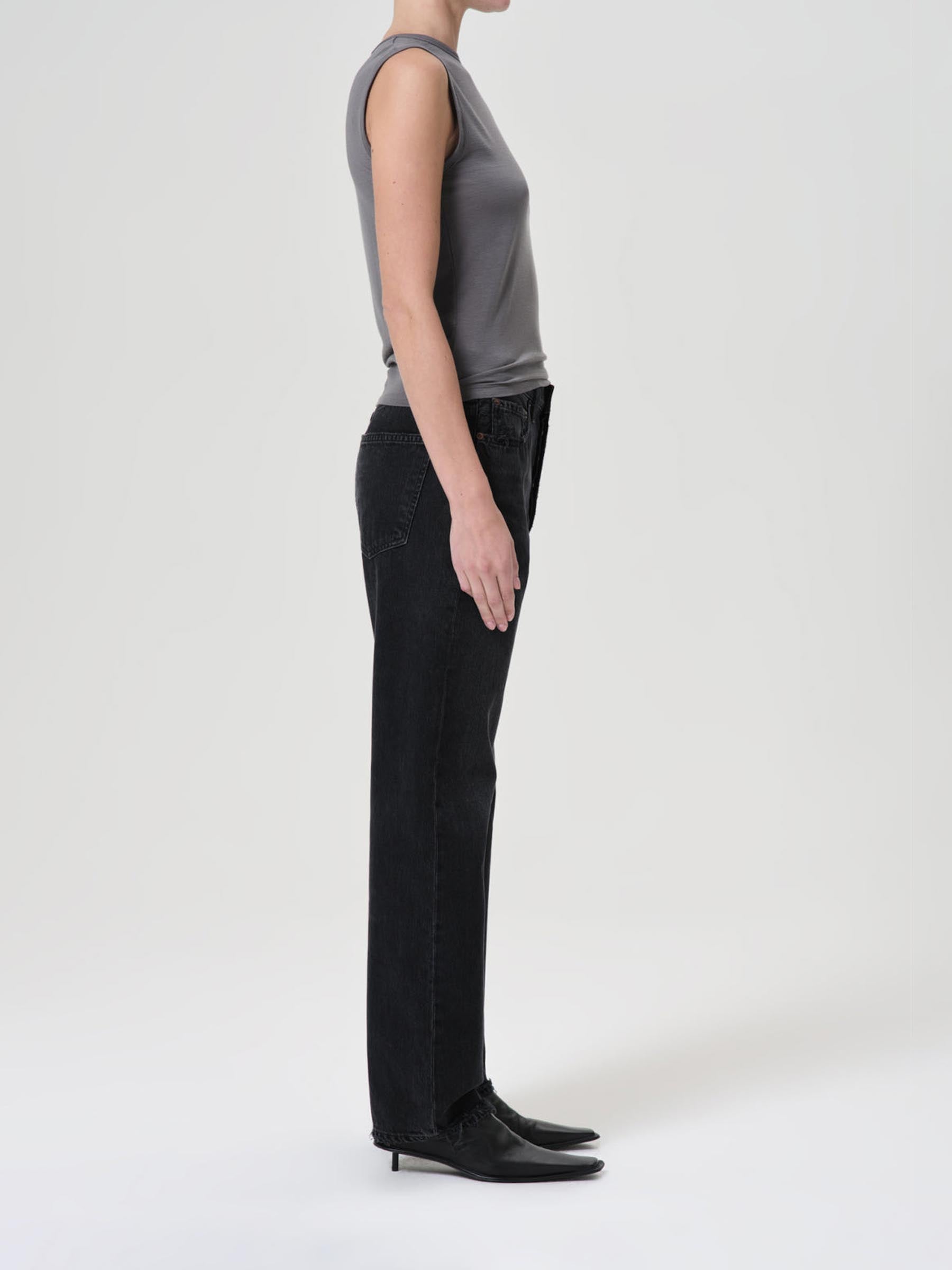 Outlet online Agolde Mujer Jeans Straght Fit color Negro sku 763-001641 01 - Foto 5