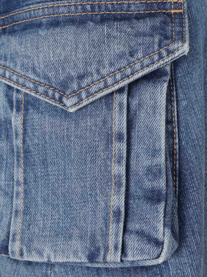 Acne Studios Mujer Barcelona Jeans Cargo Denim color Azul sku 763-001646 01 - Foto 6