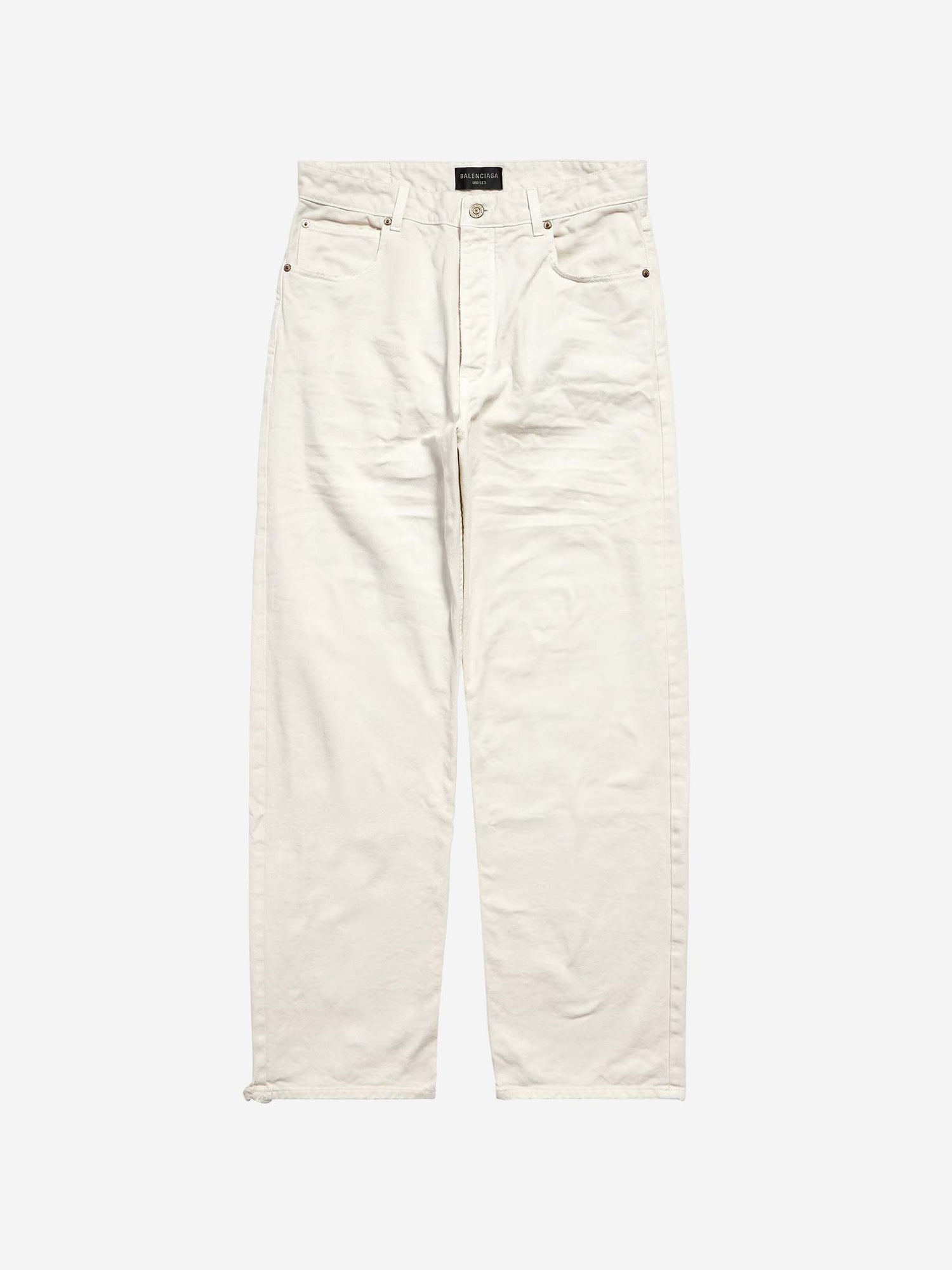 Outlet online Balenciaga Mujer Jeans Wide Leg color Blanco sku 763-001647 01 - Foto 1