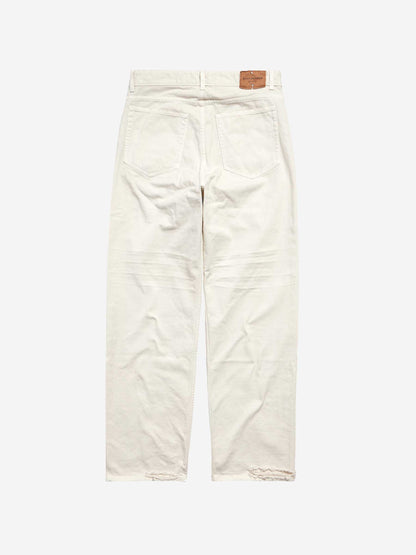 Outlet online Balenciaga Mujer Jeans Wide Leg color Blanco sku 763-001647 01 - Foto 2
