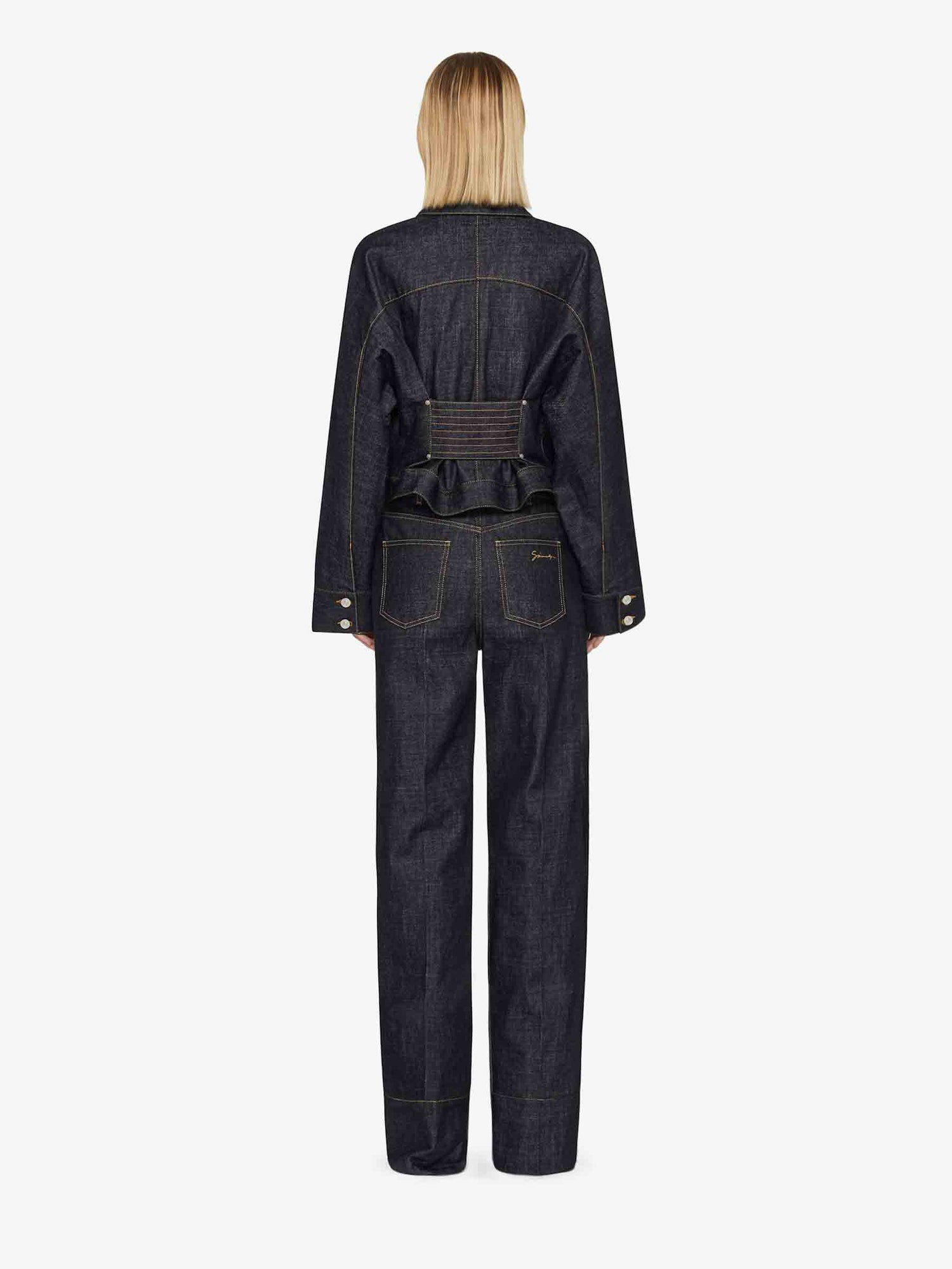 Givenchy Mujer Barcelona Jeans Straight Denim color Azul Marino sku 763-001669 01 - Foto 4