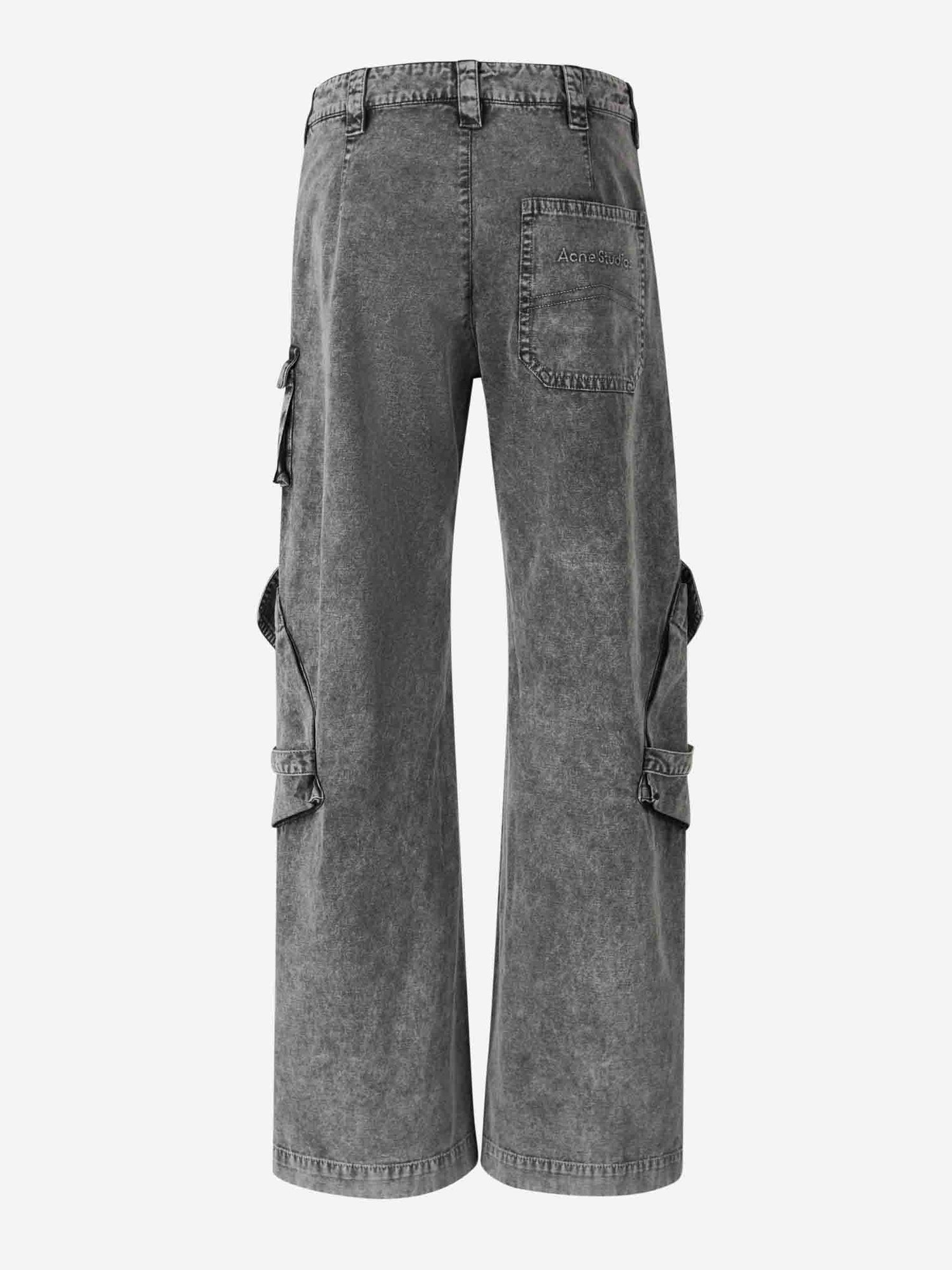 Outlet online Acne Studios Mujer Jeans Cargo Denim color Negro sku 763-001695 01 - Foto 3