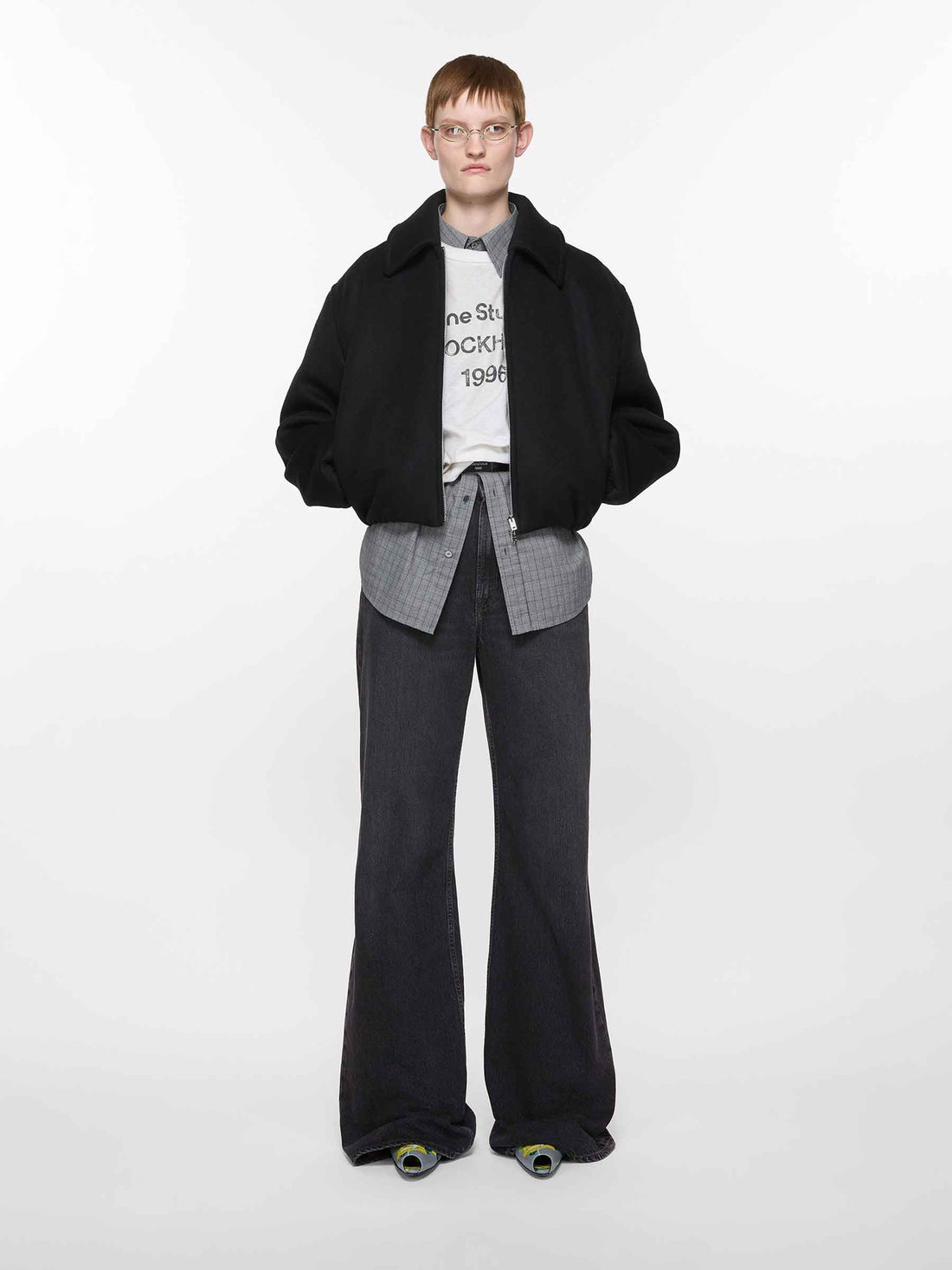 Acne Studios Mujer Barcelona Jeans Wide Leg color Negro sku 763-001698 01 - Foto 2