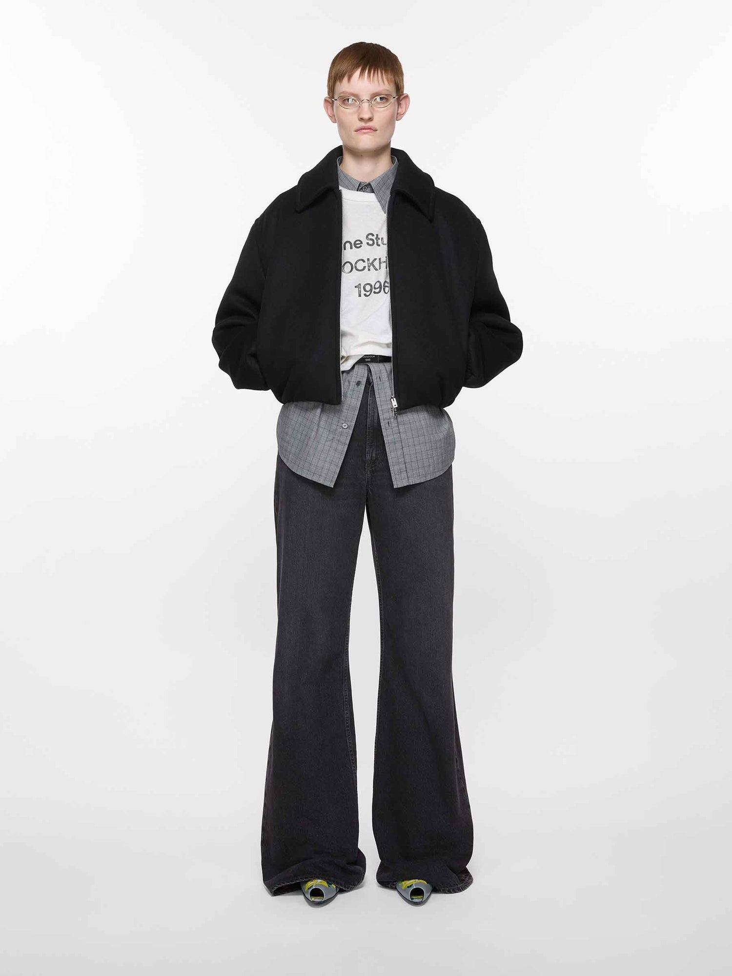 Acne Studios Mujer Barcelona Jeans Wide Leg color Negro sku 763-001698 01 - Foto 2