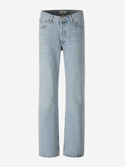 Outlet online Agolde Mujer Jeans Straight Kelly color Azul Denim Claro sku 763-001705 01 - Foto 1