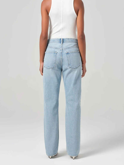 Agolde Mujer Barcelona Jeans Straight Kelly color Azul Denim Claro sku 763-001705 01 - Foto 2