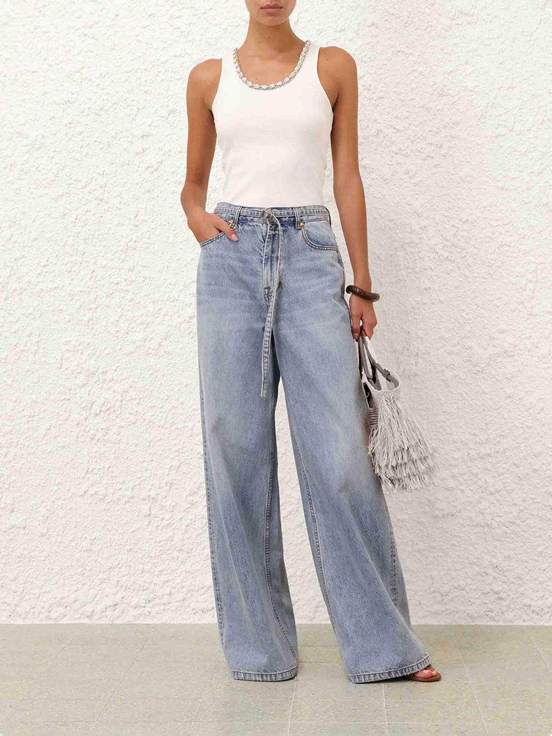 Zimmermann Mujer Barcelona Jeans Wide Leg Illuminate color Azul sku 763-001707 01 - Foto 2