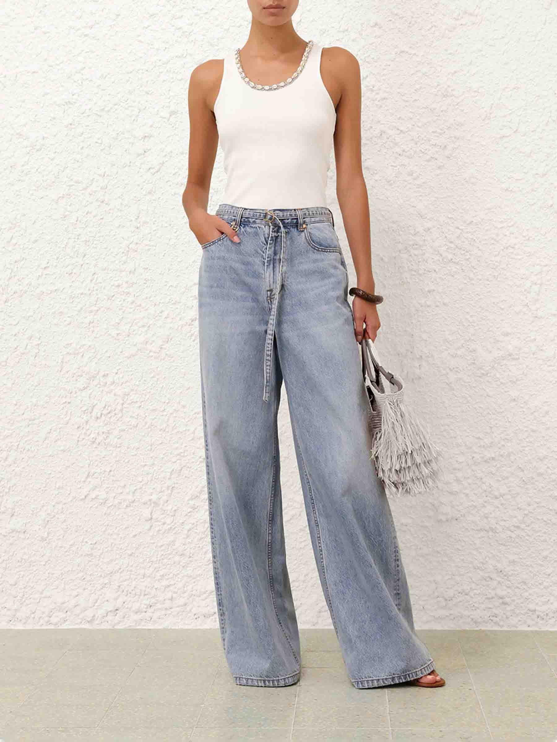 Zimmermann Mujer Barcelona Jeans Wide Leg Illuminate color Azul sku 763-001707 01 - Foto 2