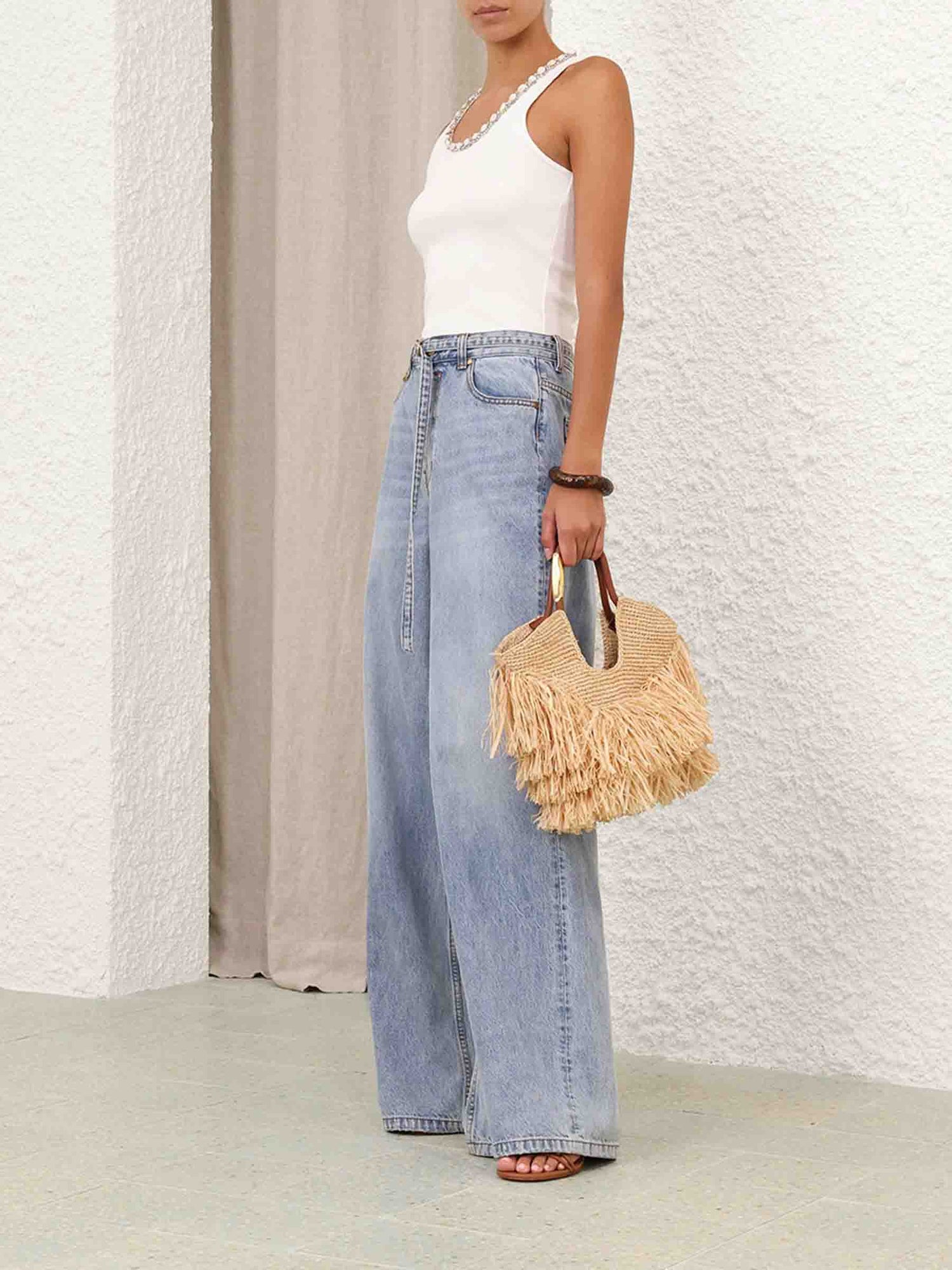 Zimmermann Mujer Barcelona Jeans Wide Leg Illuminate color Azul sku 763-001707 01 - Foto 3