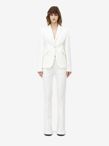 Alexander McQueen Mujer Barcelona Jeans Wide Leg color Blanco sku 763-001717 01 - Foto 2