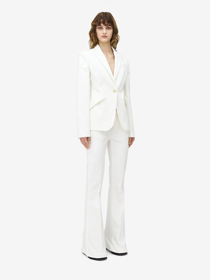 Alexander McQueen Mujer Barcelona Jeans Wide Leg color Blanco sku 763-001717 01 - Foto 3