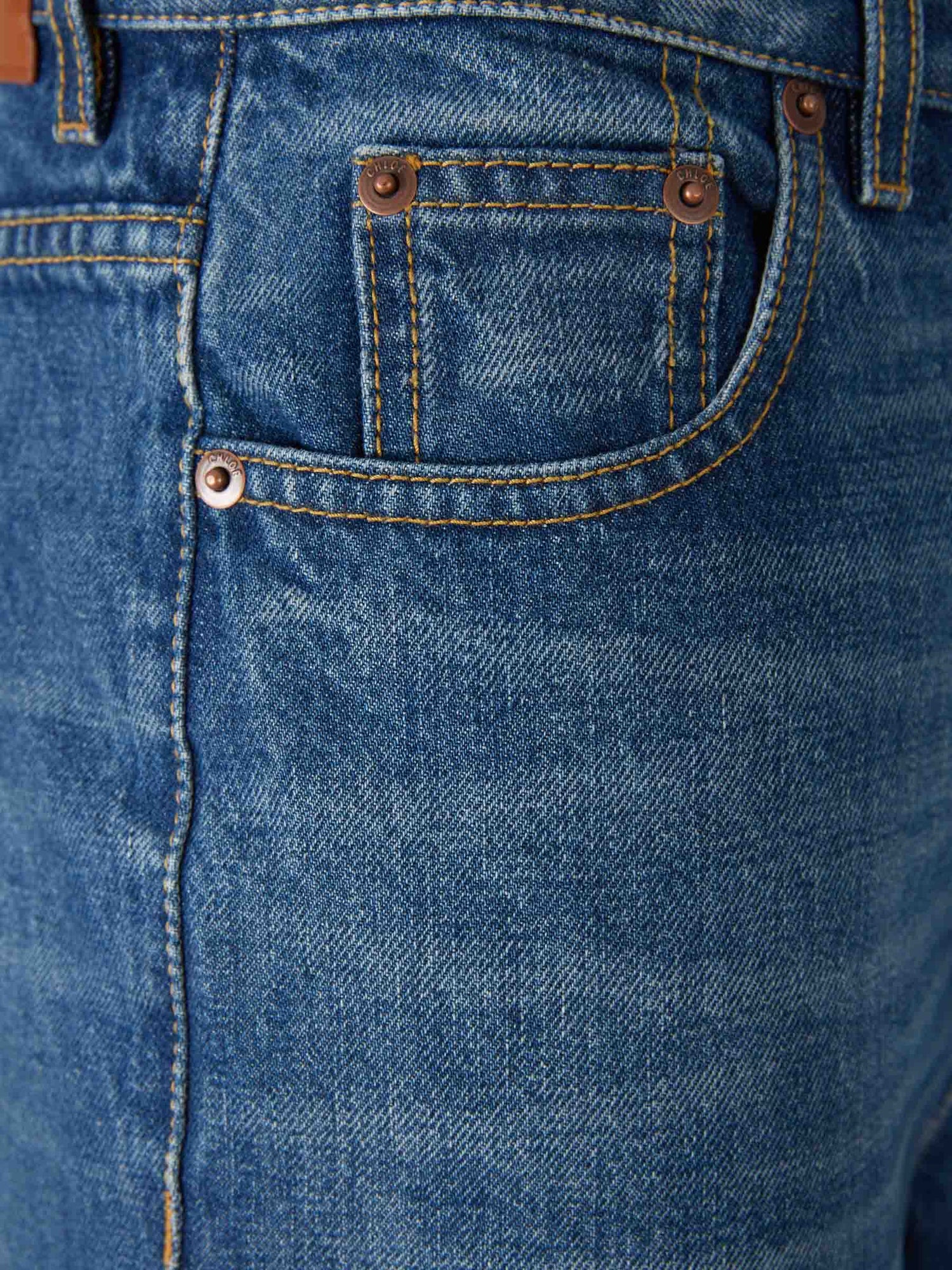Outlet online Chloé Mujer Jeans acampanados color Azul Denim sku 763-001722 01 - Foto 3