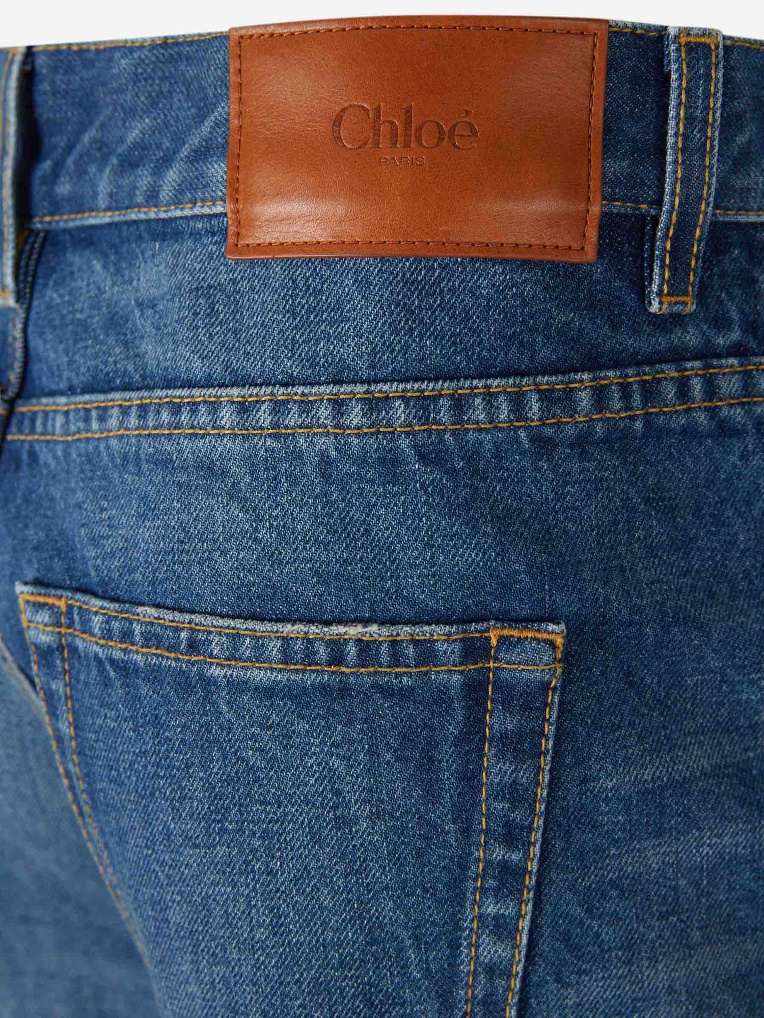 Outlet online Chloé Mujer Jeans acampanados color Azul Denim sku 763-001722 01 - Foto 4