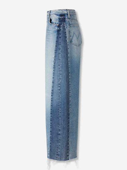Outlet online Mother Mujer Jeans The Pipe Dream Button Sneak Fray color Azul Denim sku 763-001741 01 - Foto 2