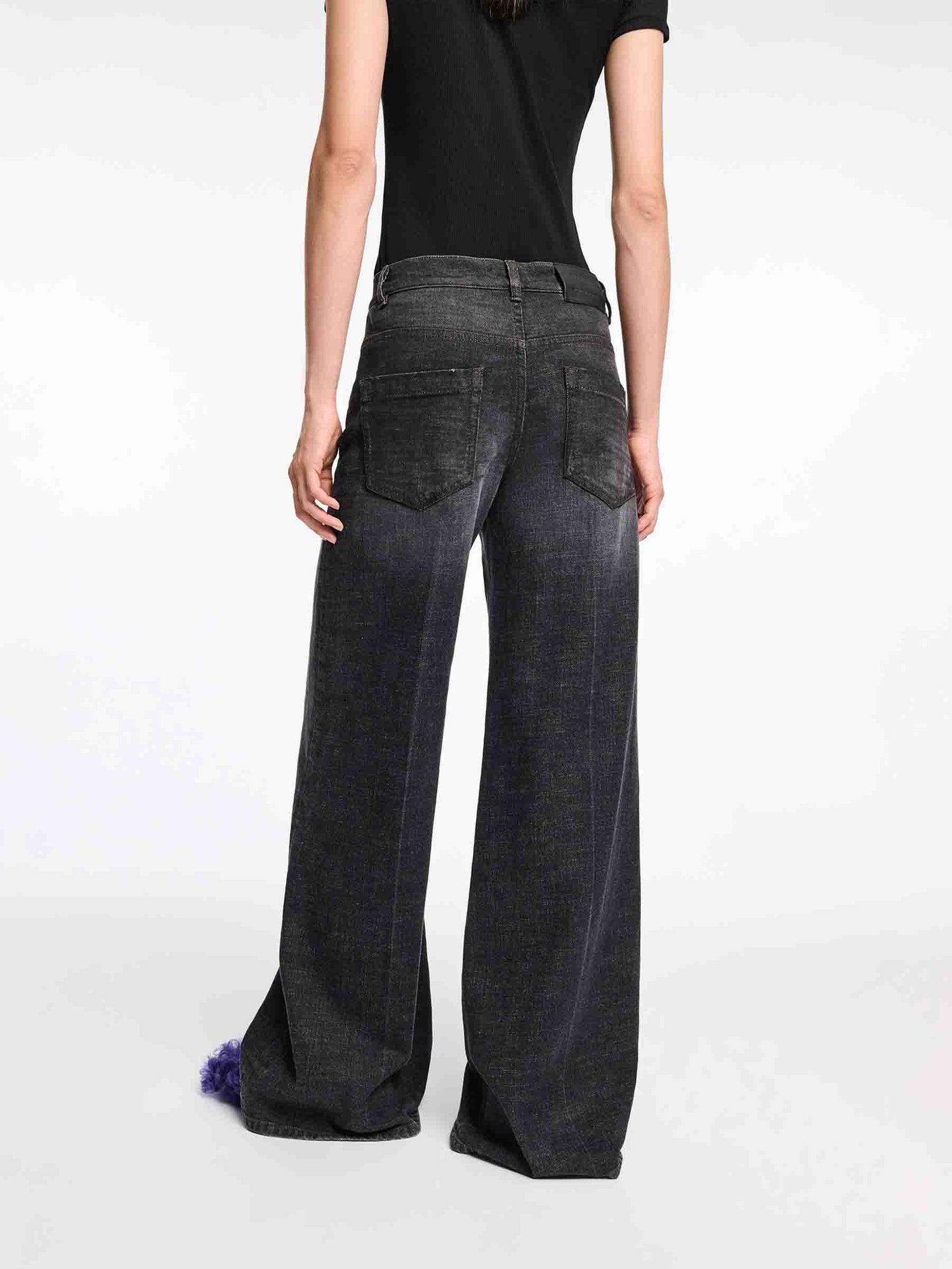 Outlet online Dorothee Schumacher Mujer Jeans Acampanados Algodón color Gris Antracita sku 763-001753 01 - Foto 3