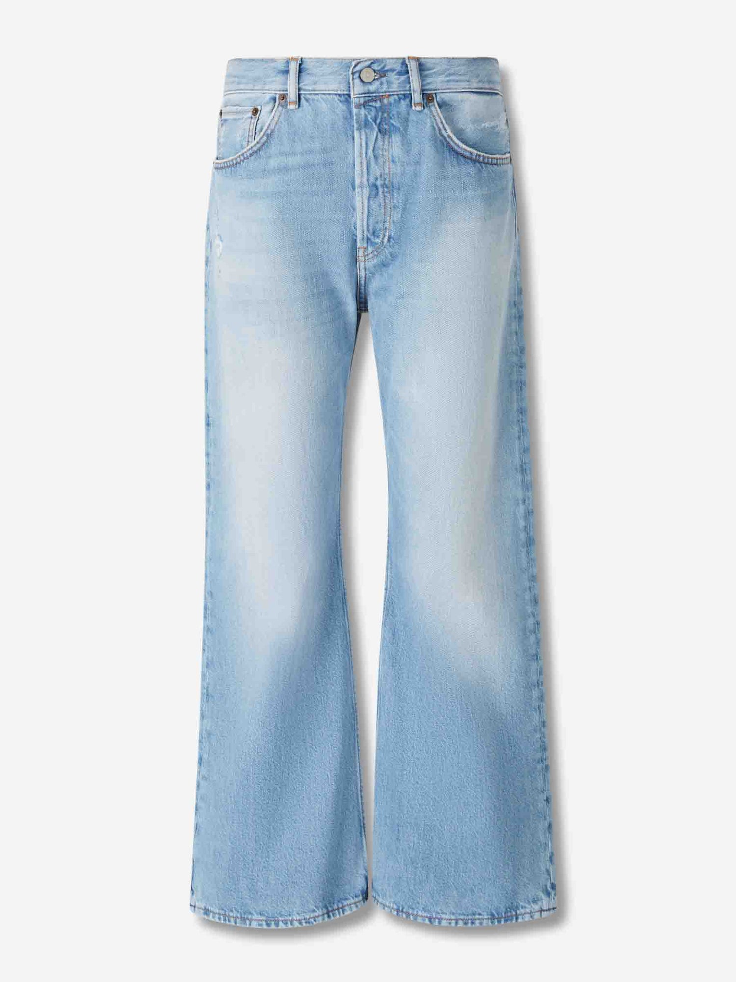 Outlet online Acne Studios Mujer Jeans Rectos 2021F color Azul Denim Claro sku 763-001754 01 - Foto 1