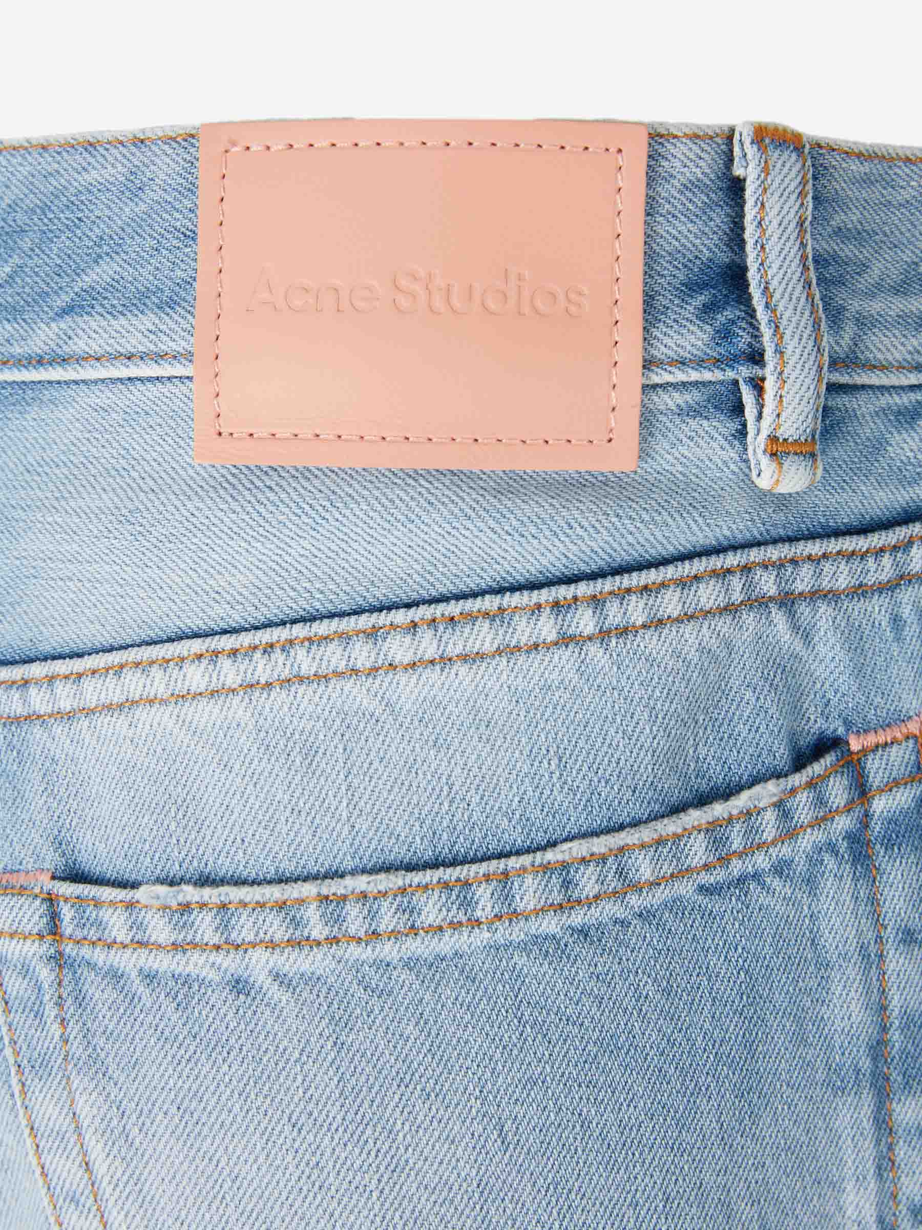 Outlet online Acne Studios Mujer Jeans Rectos 2021F color Azul Denim Claro sku 763-001754 01 - Foto 4