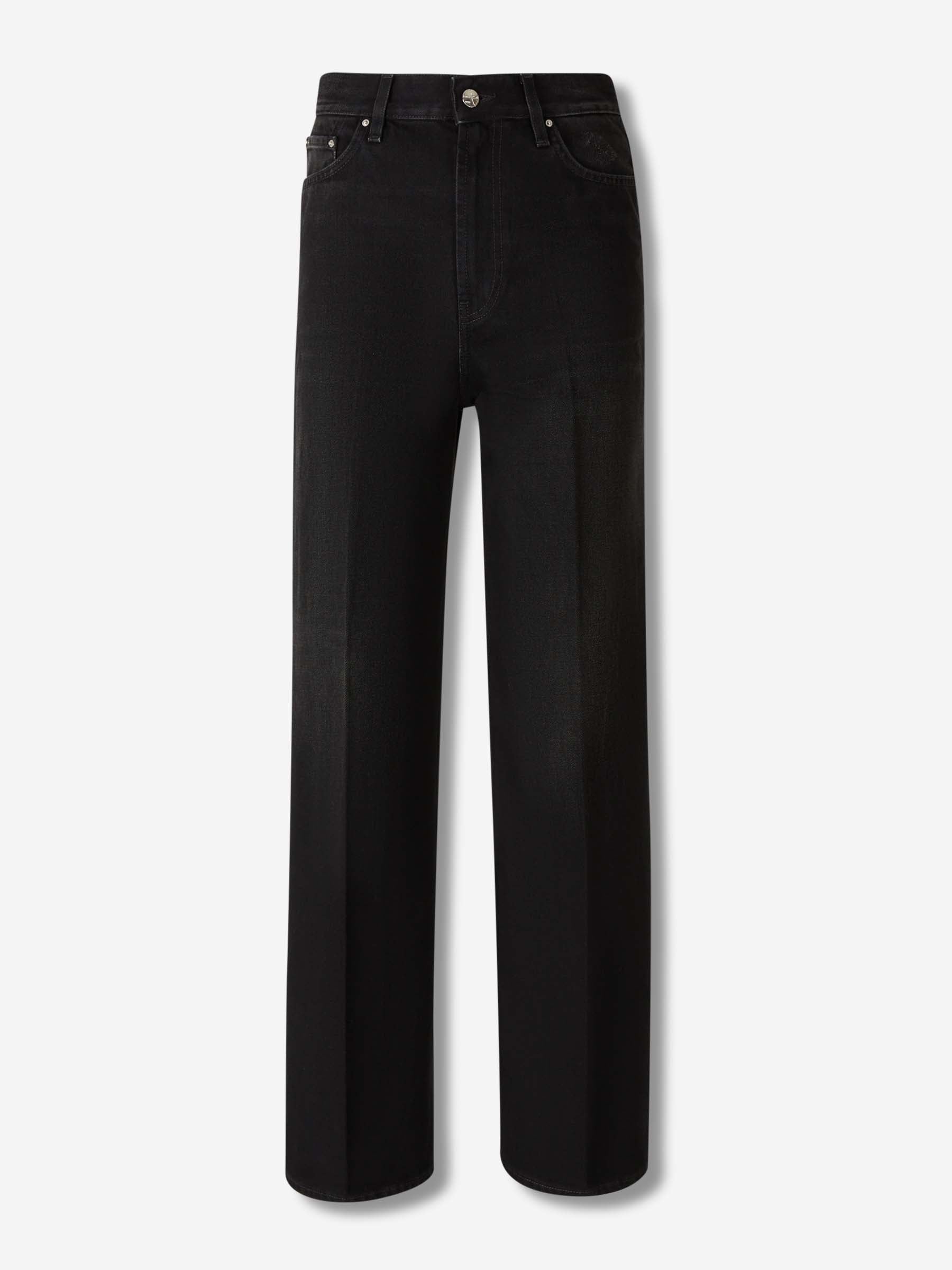 Outlet online TOTEME Mujer Jeans Anchos Rectos color Negro sku 763-001774 01 - Foto 1