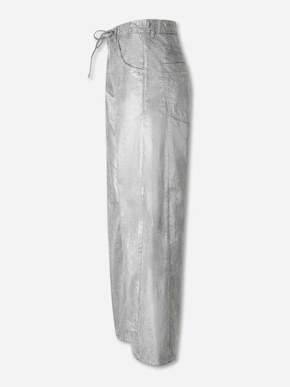 Outlet online Darkpark Mujer Jeans Rectos Metalizado color Plateado sku 763-001795 01 - Foto 2