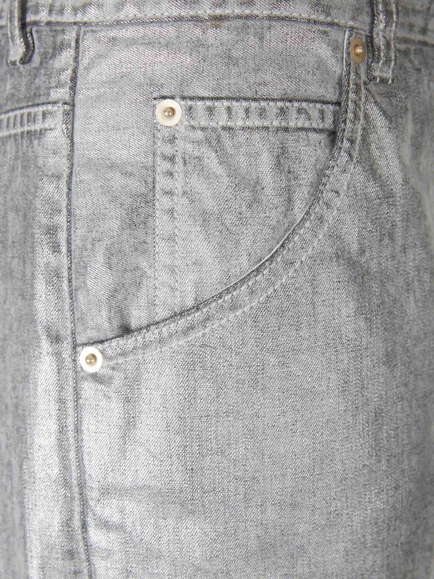 Outlet online Darkpark Mujer Jeans Rectos Metalizado color Plateado sku 763-001795 01 - Foto 4