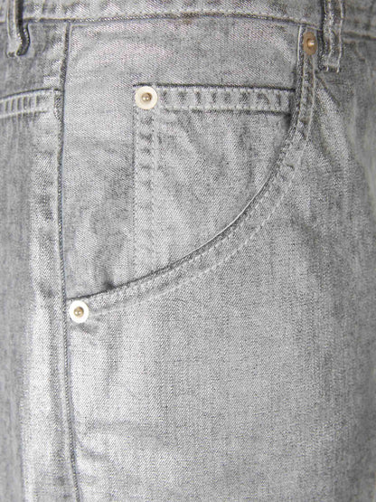 Outlet online Darkpark Mujer Jeans Rectos Metalizado color Plateado sku 763-001795 01 - Foto 4