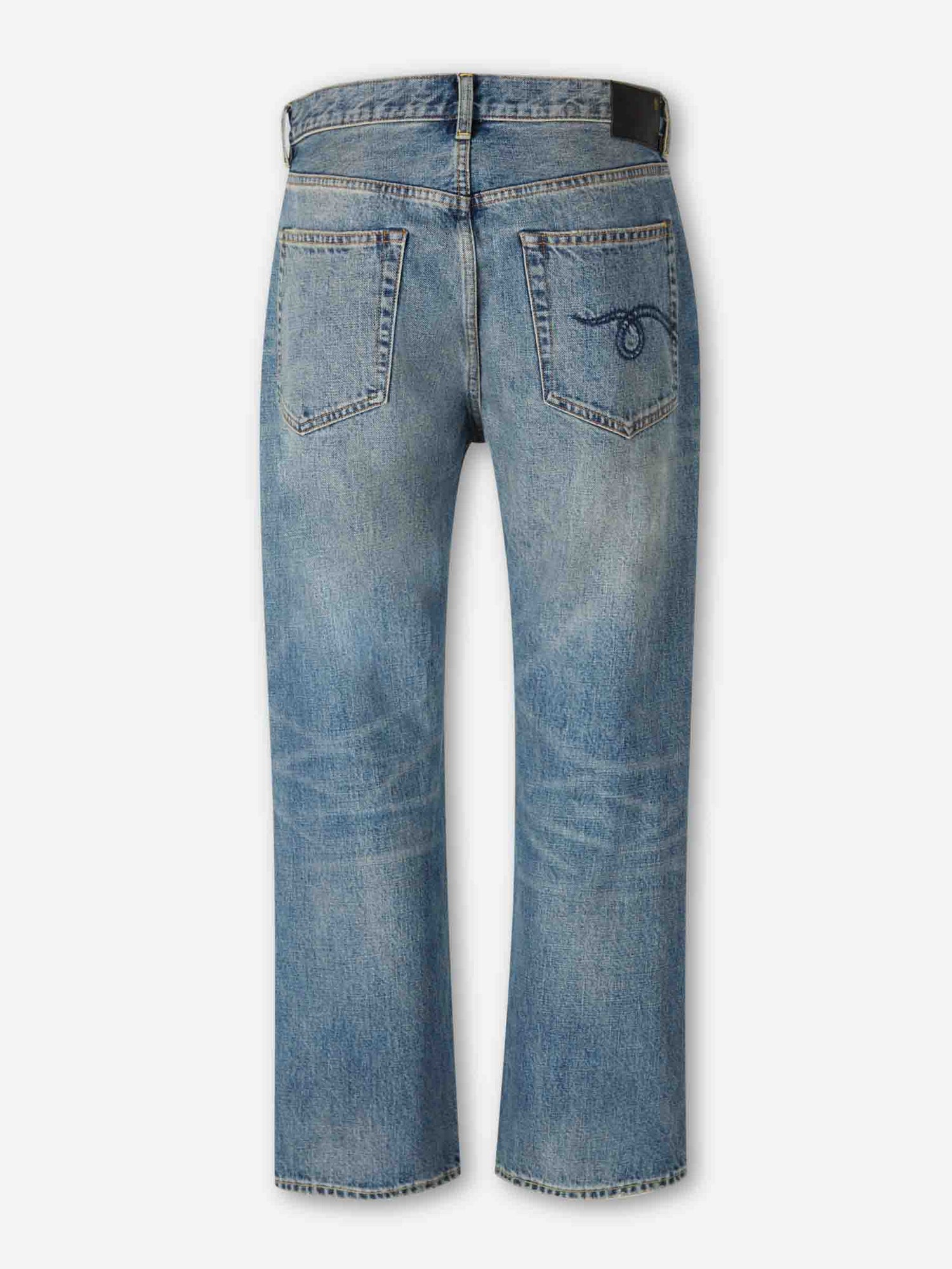 Outlet online R13 Mujer Jeans Rectos Anchos color Azul Denim sku 763-001799 01 - Foto 2