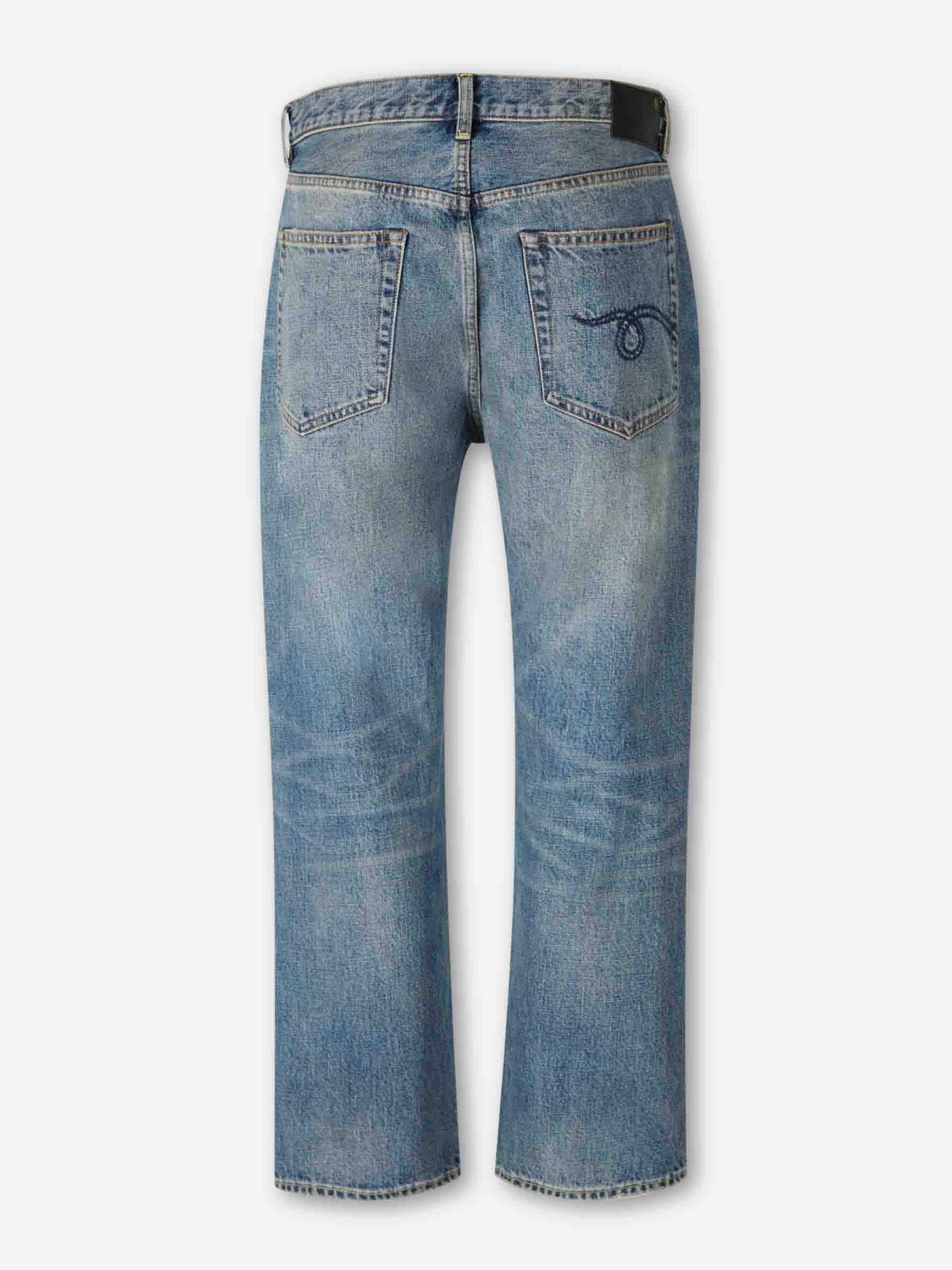 Outlet online R13 Mujer Jeans Rectos Anchos color Azul Denim sku 763-001799 01 - Foto 2