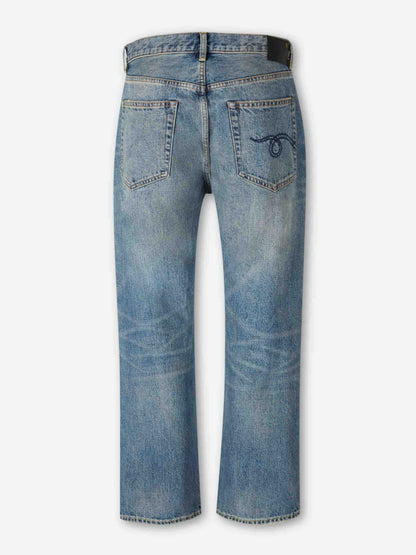 Outlet online R13 Mujer Jeans Rectos Anchos color Azul Denim sku 763-001799 01 - Foto 2