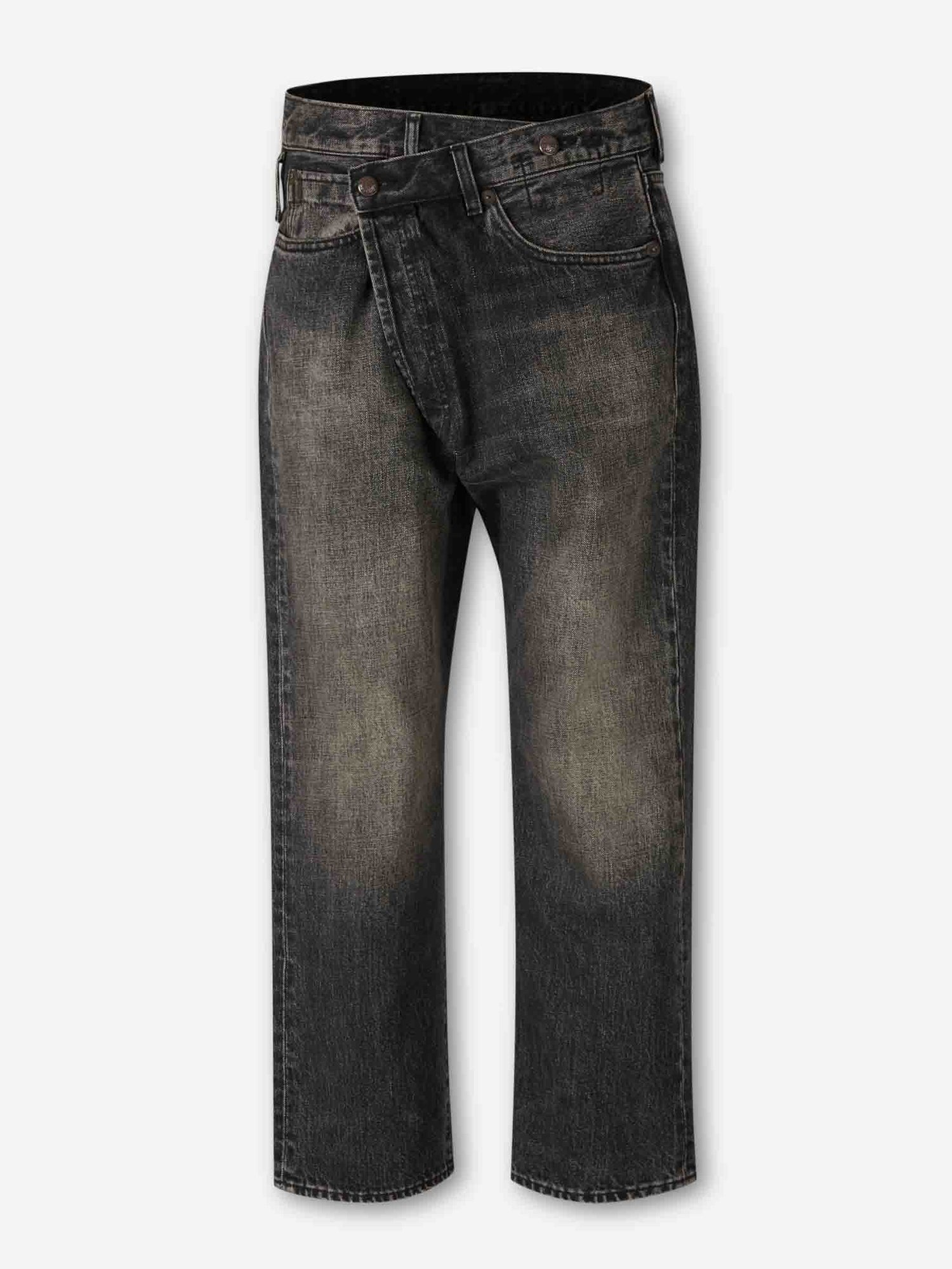 Outlet online R13 Mujer Jeans Anchos Crossover color Negro sku 763-001801 02 - Foto 1