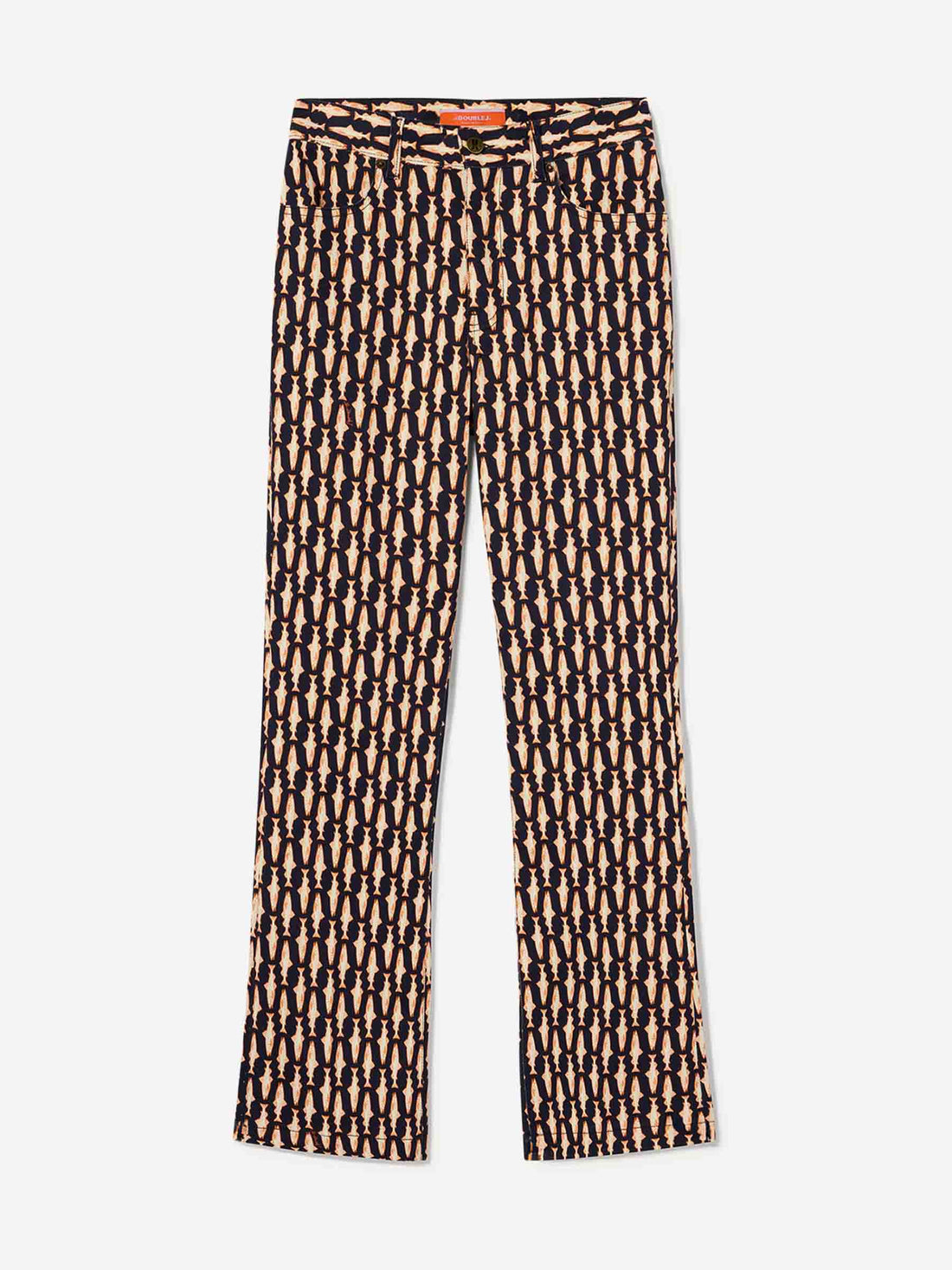 Outlet online LaDoubleJ Mujer Jeans The Cropped Flare color Naranja sku 763-001803 01 - Foto 1