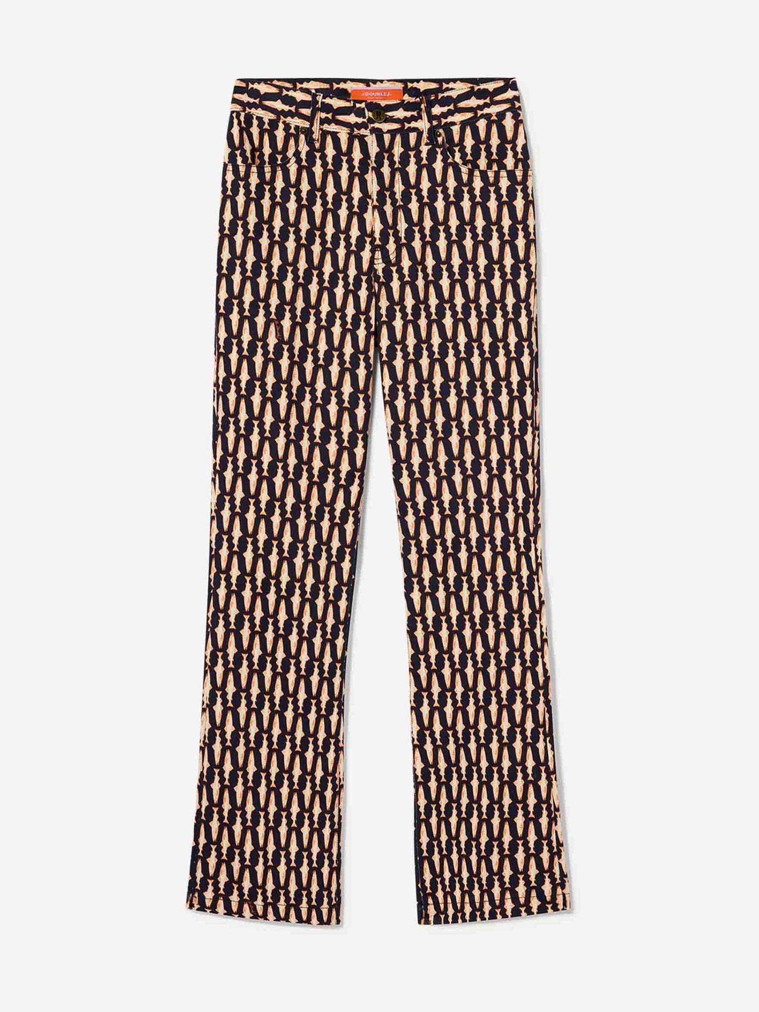 Outlet online LaDoubleJ Mujer Jeans The Cropped Flare color Naranja sku 763-001803 01 - Foto 1