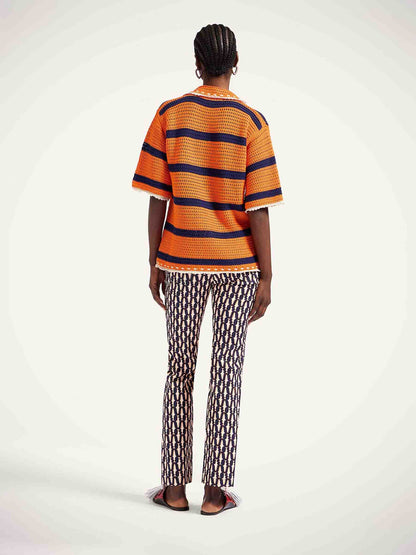 Outlet online LaDoubleJ Mujer Jeans The Cropped Flare color Naranja sku 763-001803 01 - Foto 3