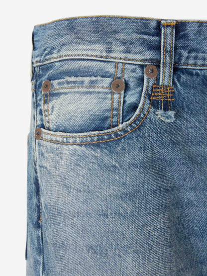 Outlet online R13 Mujer Jeans Rectos color Azul Denim sku 763-001807 01 - Foto 3