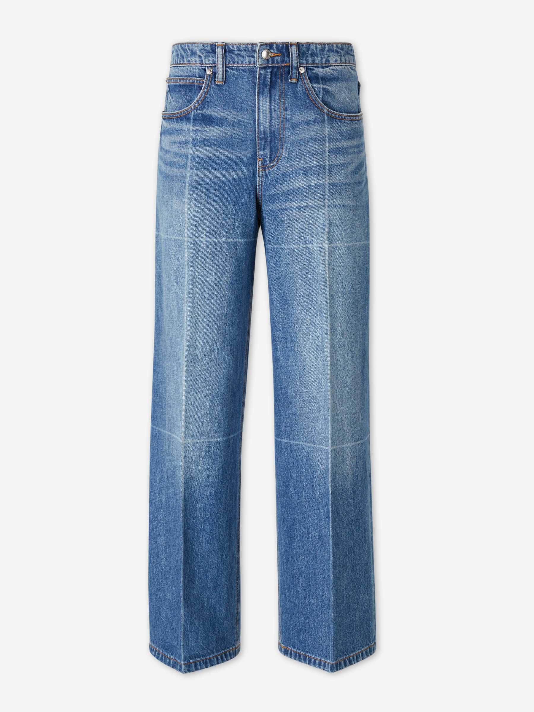 Outlet online Alexander Wang Mujer Jeans Anchos color Azul Denim sku 763-001812 01 - Foto 1