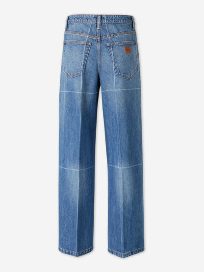 Outlet online Alexander Wang Mujer Jeans Anchos color Azul Denim sku 763-001812 01 - Foto 2