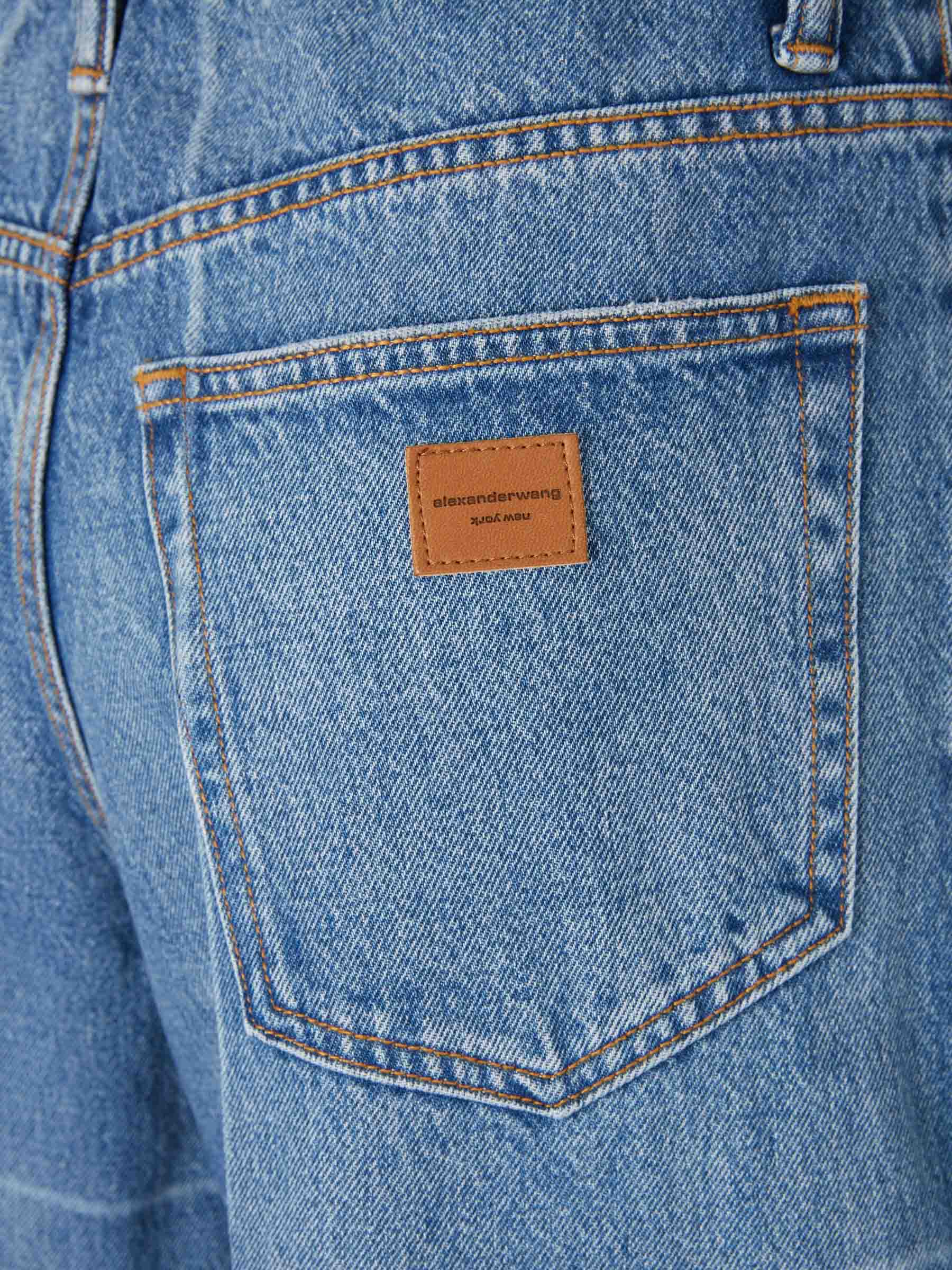Outlet online Alexander Wang Mujer Jeans Anchos color Azul Denim sku 763-001812 01 - Foto 4