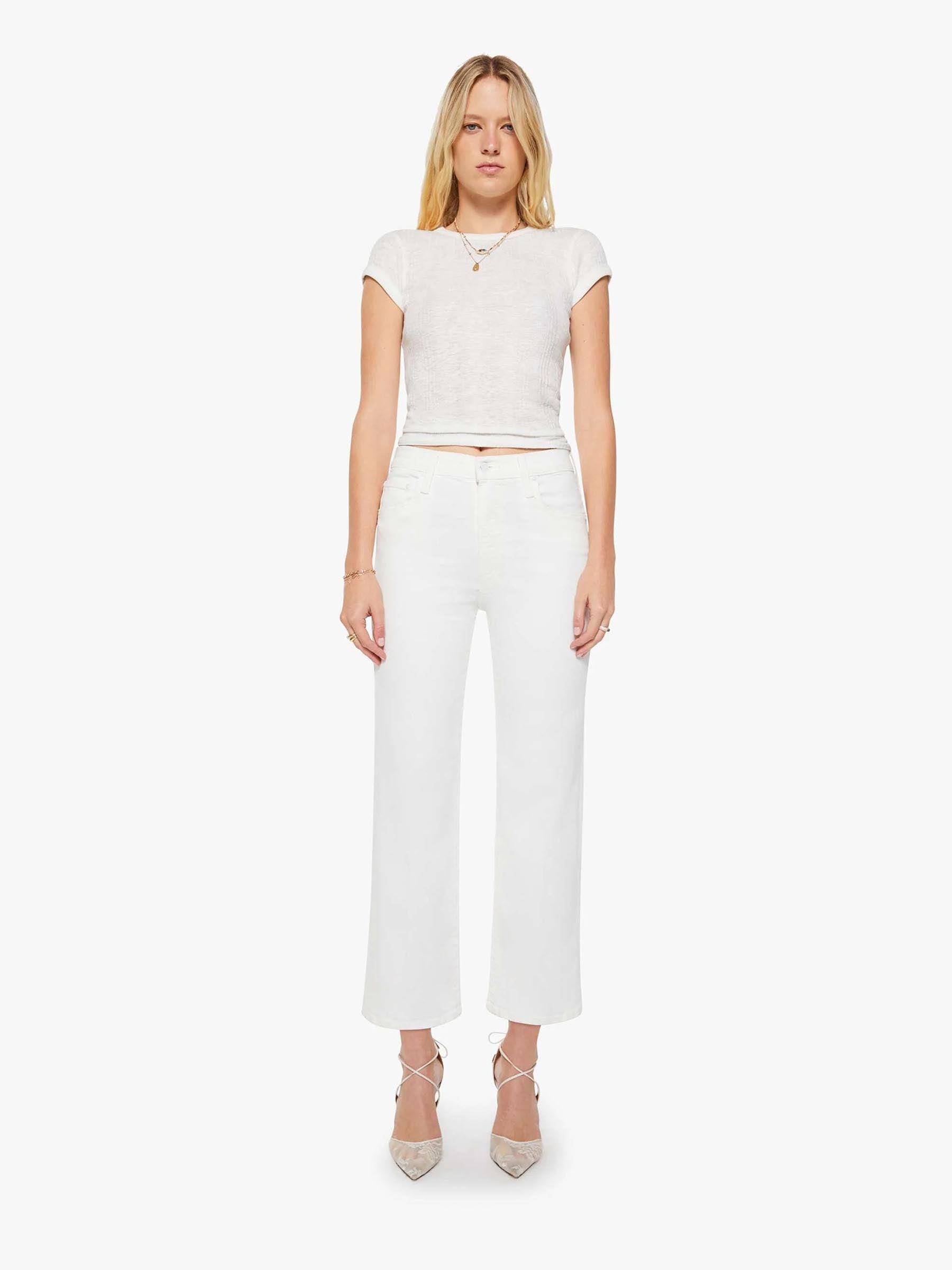 Outlet online Mother Mujer Jeans The Rambler color Crema sku 763-001832 01 - Foto 2