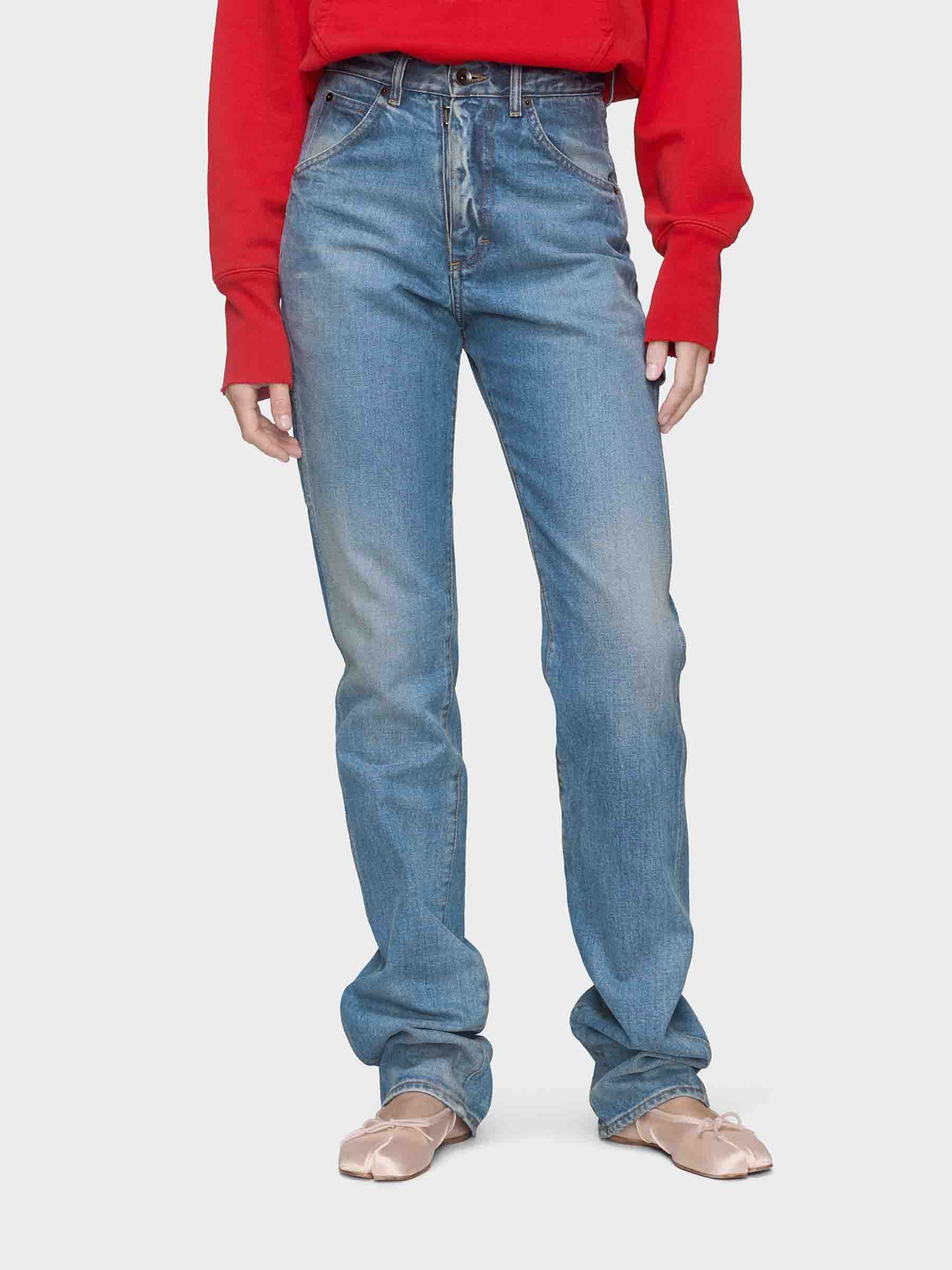 Outlet online Maison Margiela Mujer Jeans Rectos Algodón color Azul Denim sku 763-001842 01 - Foto 3