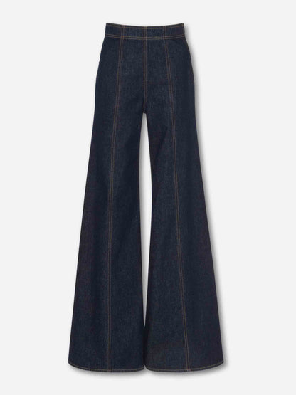 Outlet online Ulla Johnson Mujer Jeans Flared Bianca color Azul Denim Oscuro sku 763-001845 01 - Foto 1