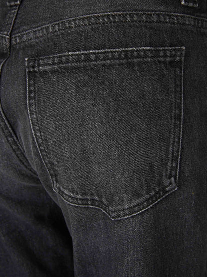 Outlet online Khaite Mujer Jeans Rectos Farley color Negro sku 763-001854 01 - Foto 4