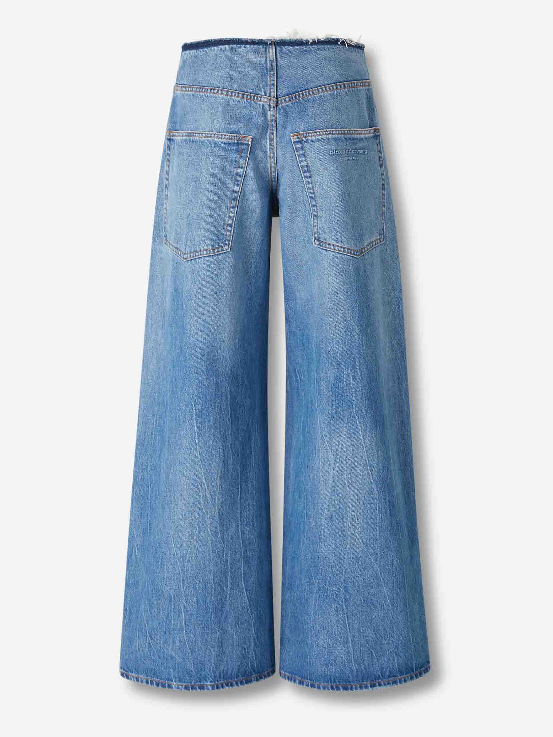 Outlet online Alexander Wang Mujer Jeans Anchos Surge color Azul Denim sku 763-001855 01 - Foto 3