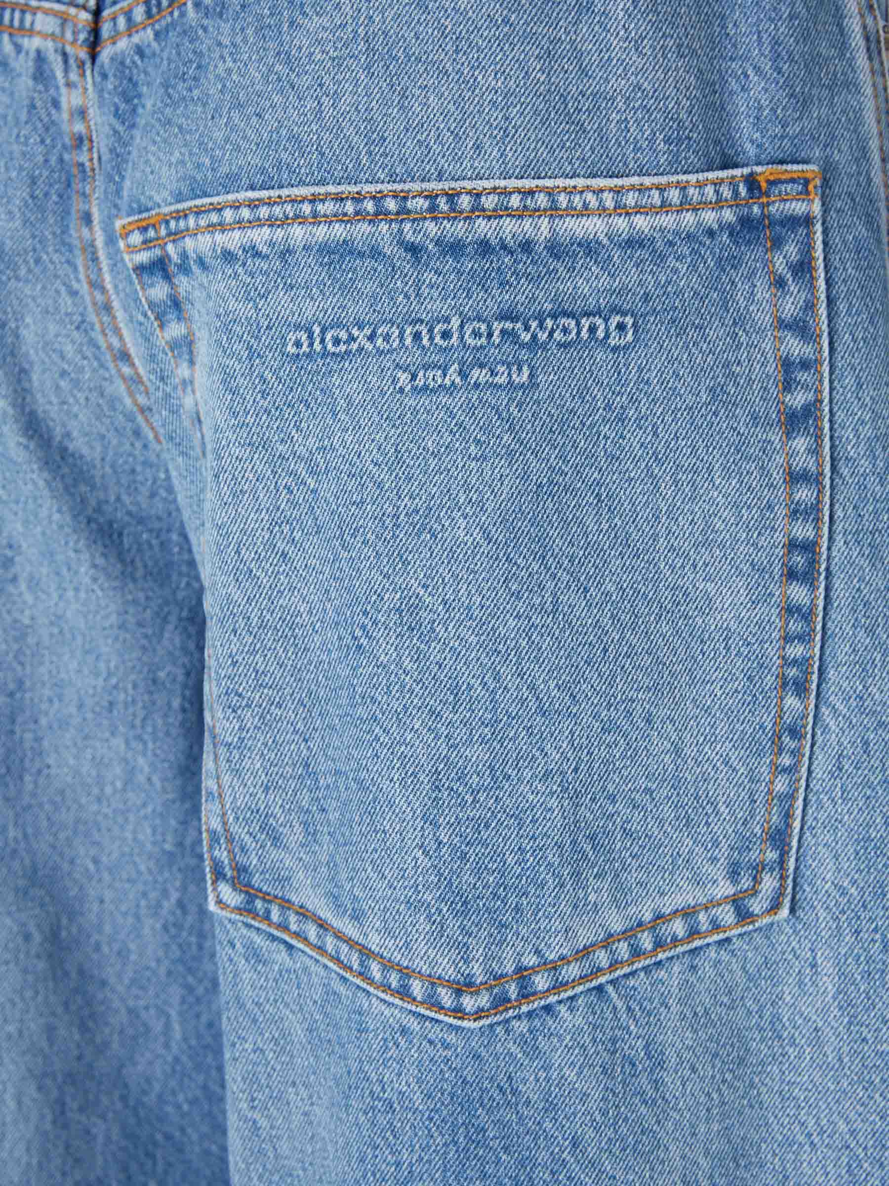 Outlet online Alexander Wang Mujer Jeans Anchos Surge color Azul Denim sku 763-001855 01 - Foto 5